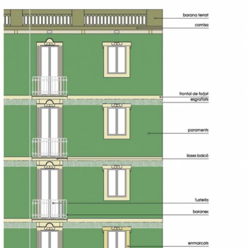 Plano detalle   estudio cromático